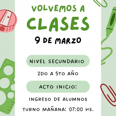 ¡Se acerca el comienzo de clases!
